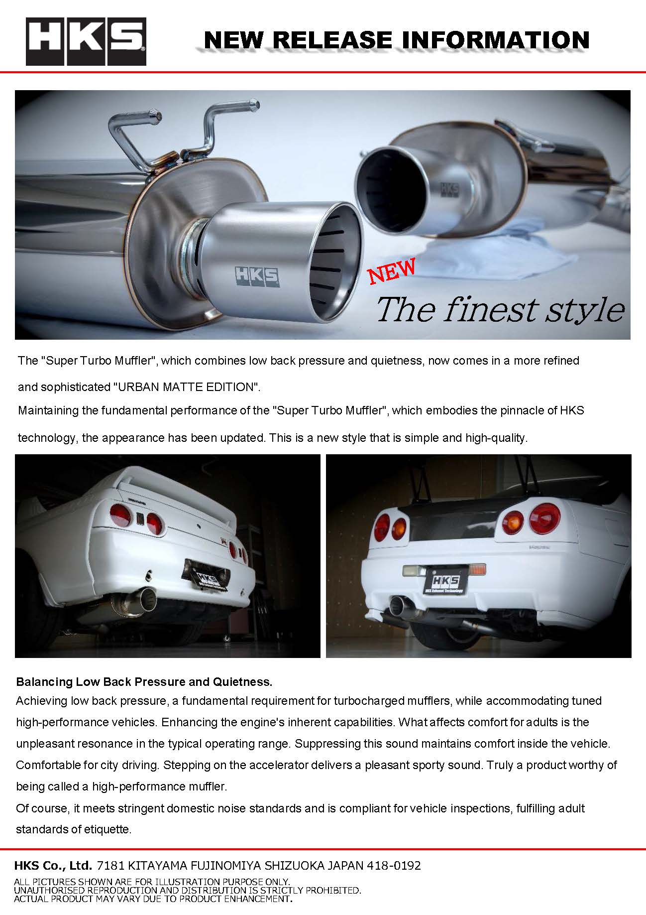 SUPER TURBO MUFFLER URBAN MATTE EDITION BNR34 | HKS High