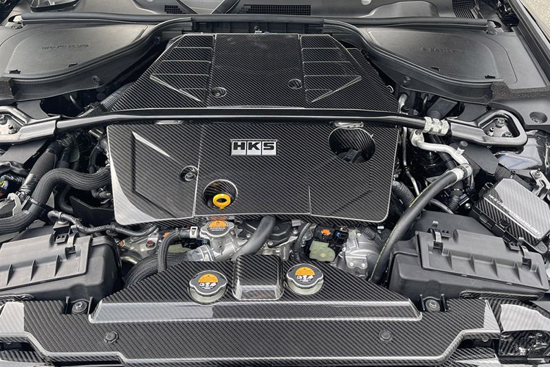 Custom Auto Radiator Covers CARBON RADIATOR COVER for Z | HKS High Performance Auto Parts