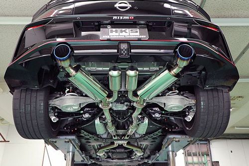Nissan Z Nismo RZ34 Super Turbo Muffler | HKS High Performance