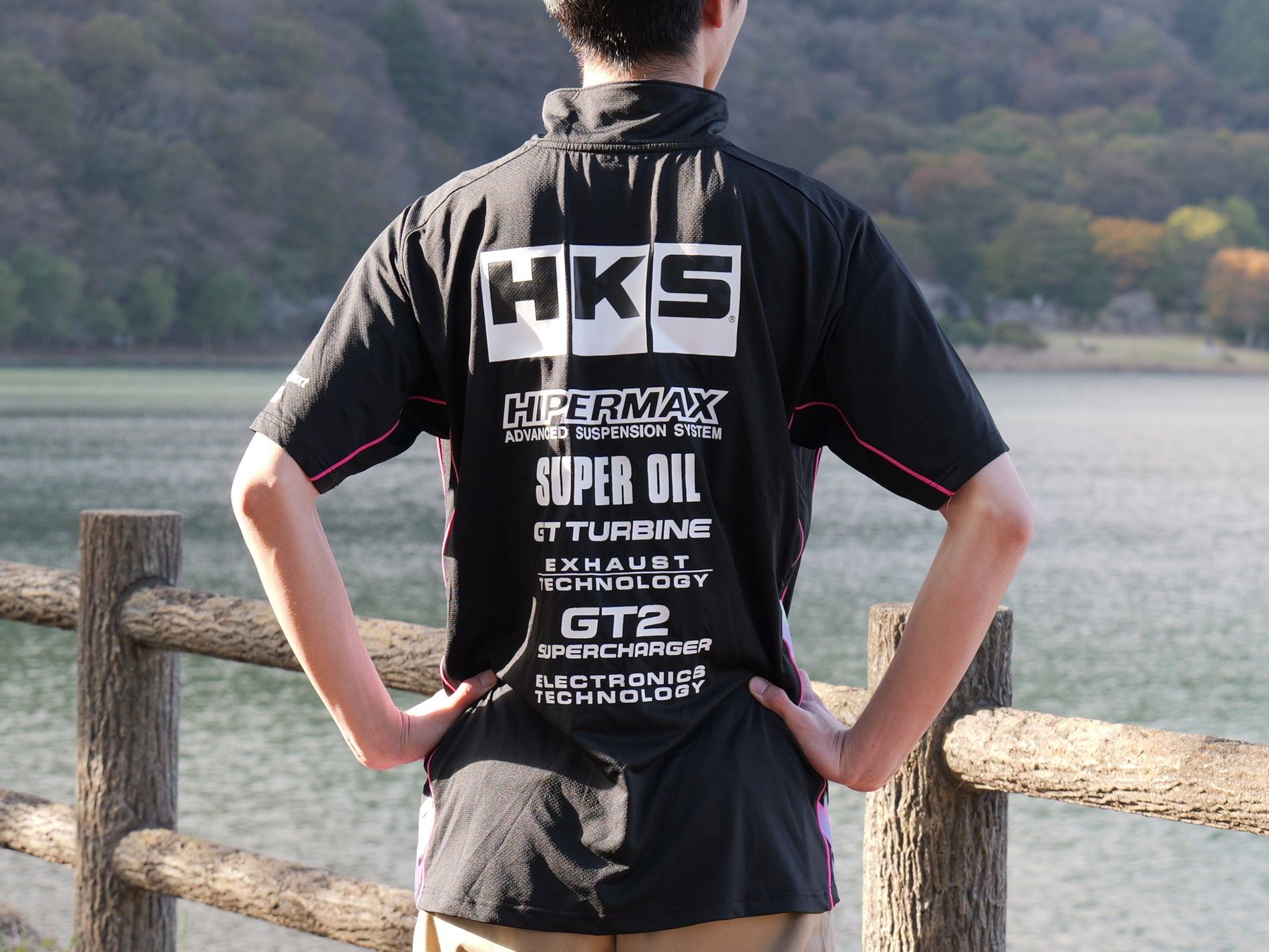 HKS TEAM HALF ZIP POLO SHIRT 2025 3L | HKS High Performance Auto Parts