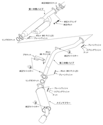 パーツ HKSHi-Power SPEC-L II for CUP32016-AT130 Amazon.com: HKS 32016-AT130 Muffler, High Power Spec L II